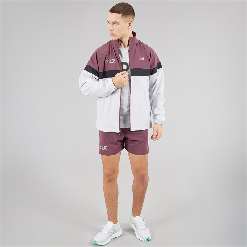 New Balance Mens London Edition RC 5 Inch Running Shorts Faded Purple - Image 4