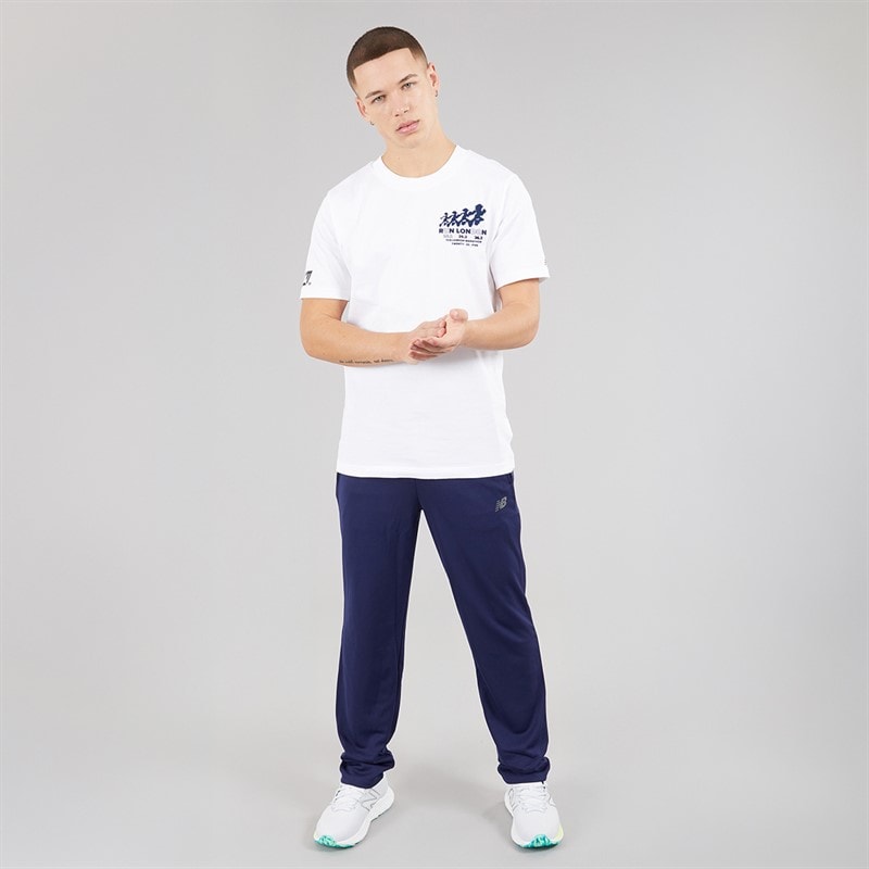 New Balance Mens London Edtion LDN Graphic Running T-Shirt White - Image 4