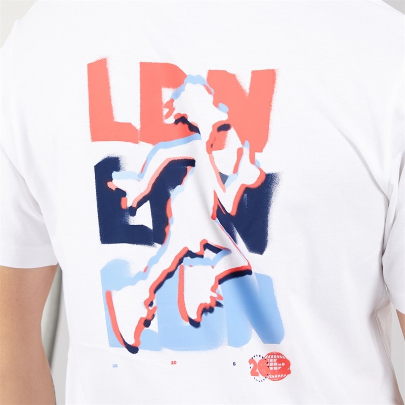New Balance Mens London Edtion LDN Graphic Running T-Shirt White - Image 5