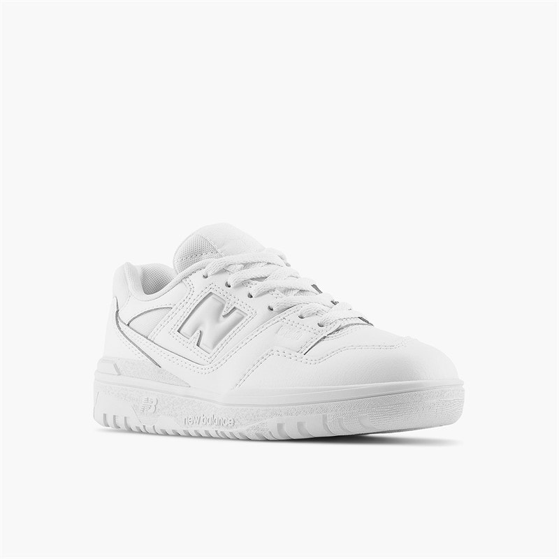 New Balance Junior 550 Trainers White/NB White White/Nb Wite - Image 3