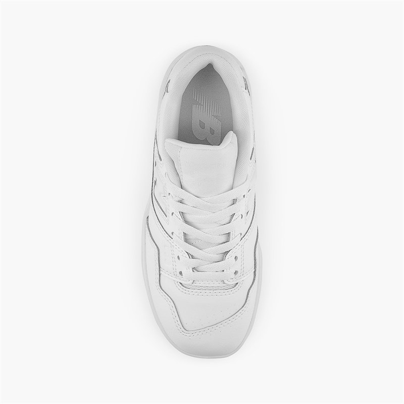 New Balance Junior 550 Trainers White/NB White White/Nb Wite - Image 4