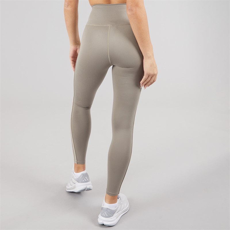 New Balance Womens Harmony High Rise Piping Leggings Dockside/Mocha Brown - Image 2