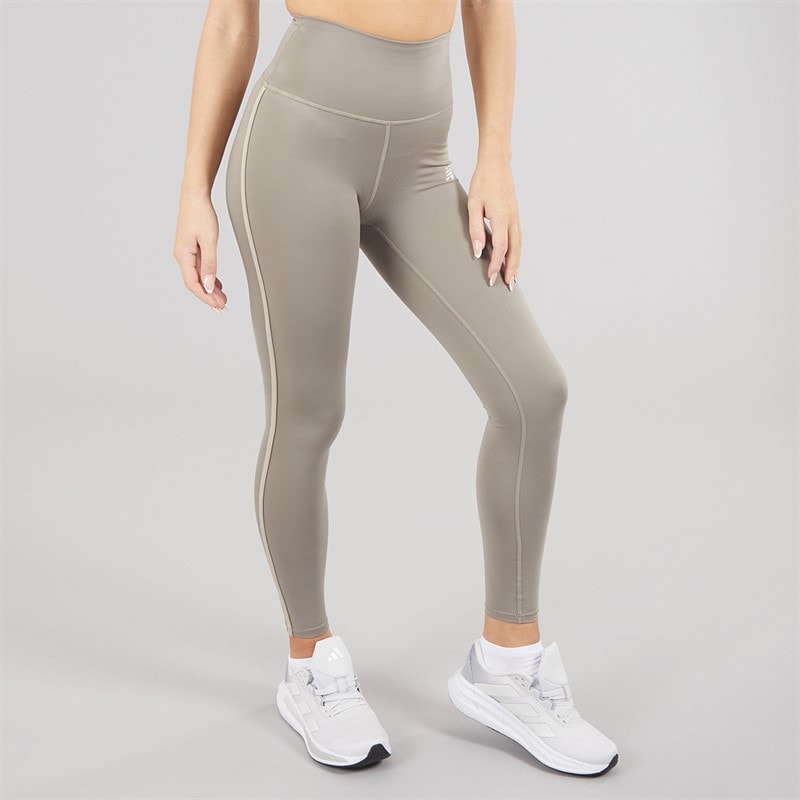 New Balance Womens Harmony High Rise Piping Leggings Dockside/Mocha Brown - Image 3