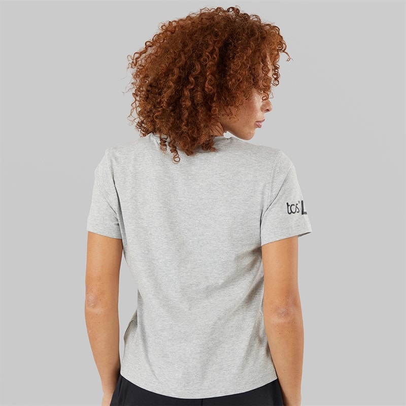 New Balance Womens London Edition Run London Graphic Running T-Shirt Grey - Image 2