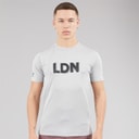 New Balance Mens London Edition Graphic Athletics Running T-Shirt Agave Green