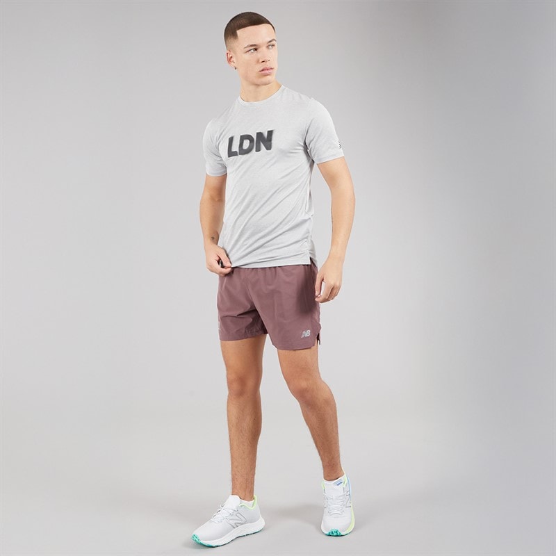 New Balance Mens London Edition Graphic Athletics Running T-Shirt Agave Green - Image 4