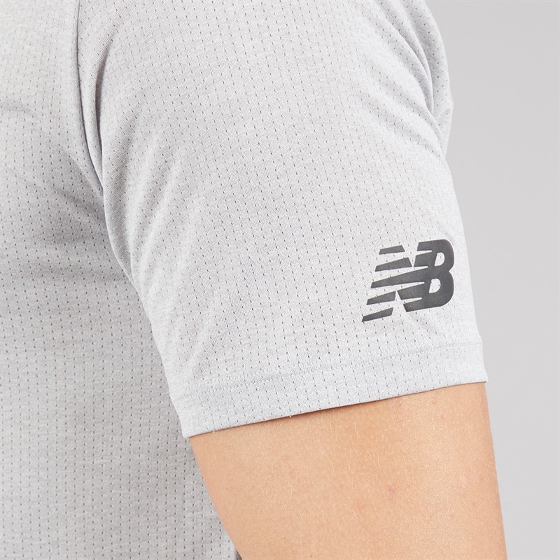 New Balance Mens London Edition Graphic Athletics Running T-Shirt Agave Green - Image 5