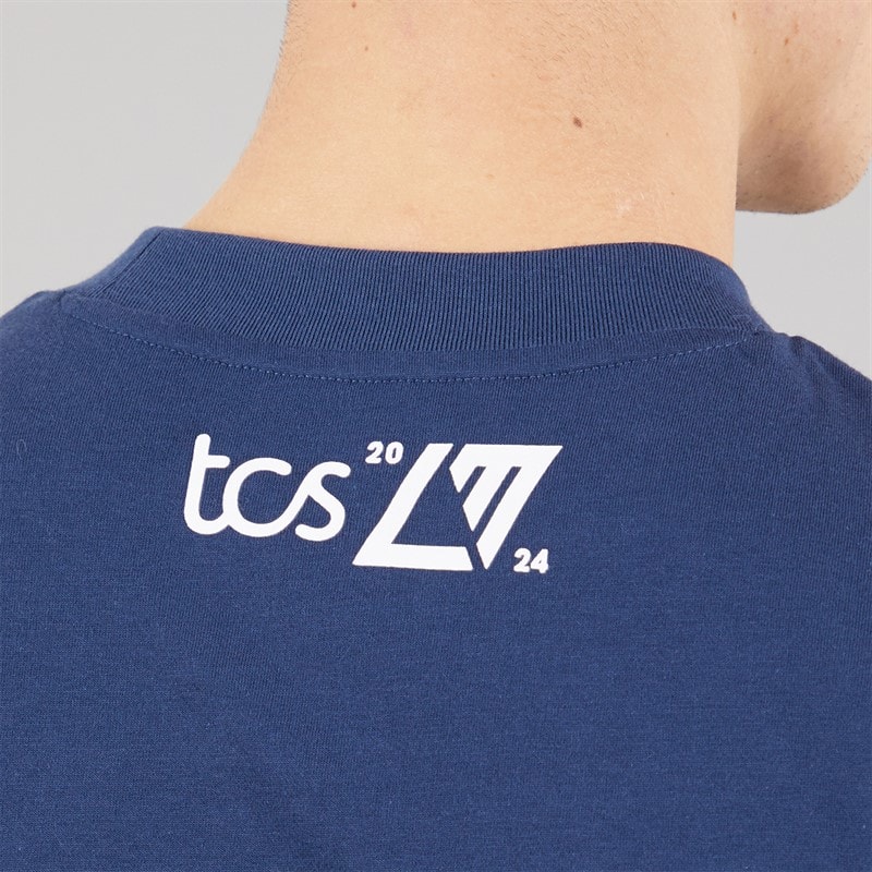 New Balance Mens London Edition Run London Graphic T-Shirt Navy - Image 5
