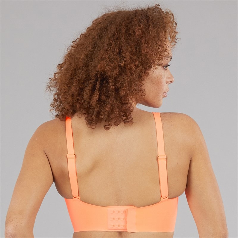 New Balance Womens NB RC Running Sports Bra Hot Mango - Image 2