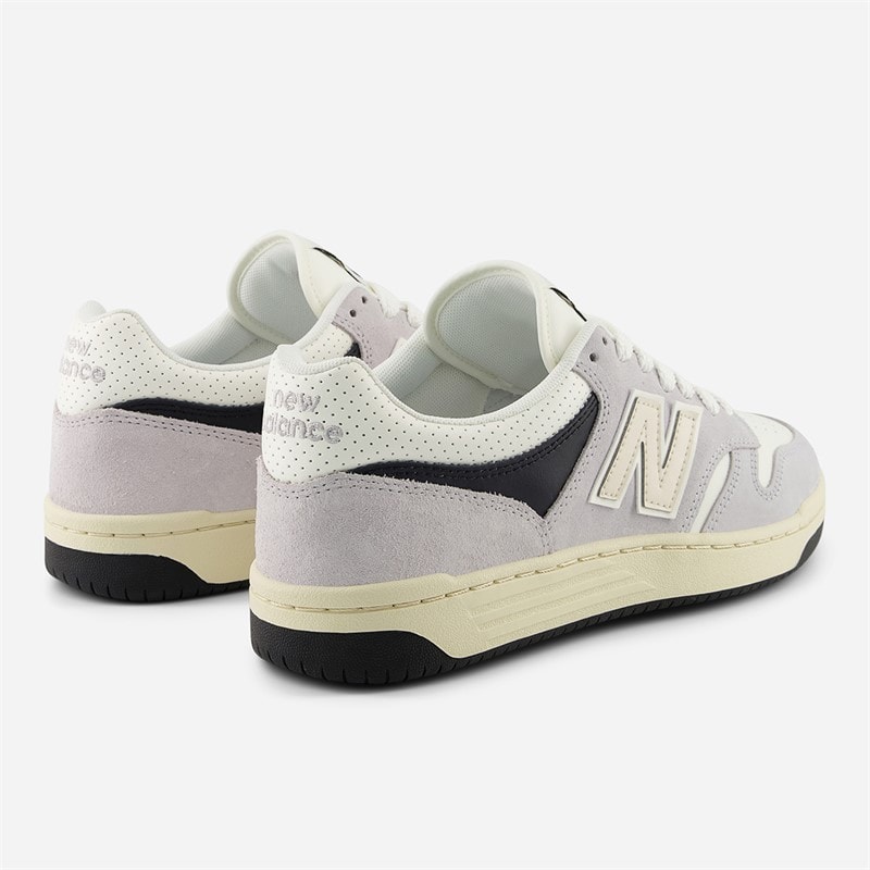 New Balance 480 Trainers Grey/Sea Salt - Image 3