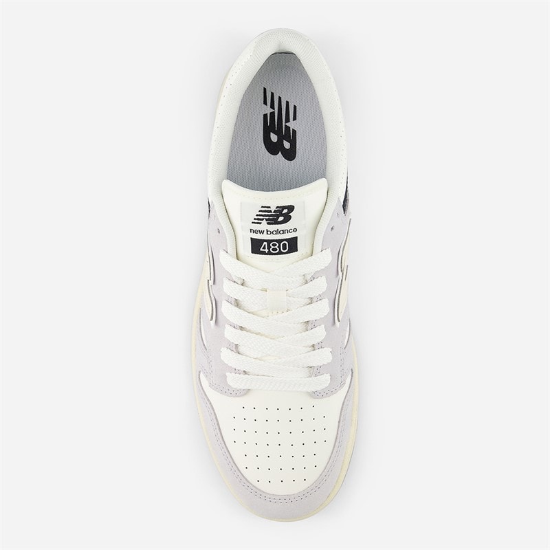 New Balance 480 Trainers Grey/Sea Salt - Image 4