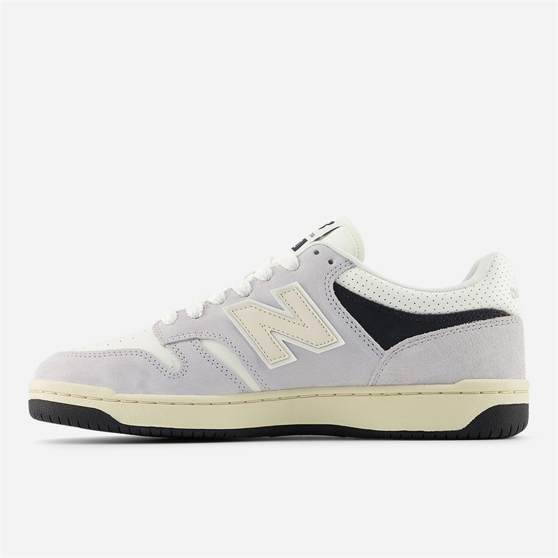 New Balance 480 Trainers Grey/Sea Salt - Image 5