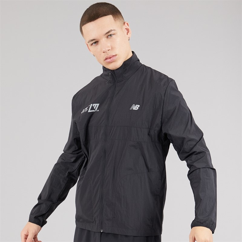 New Balance Mens London 2025 Edition Athletics Packable Running Jacket Black - Image 3