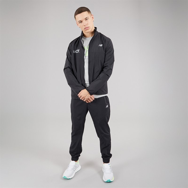 New Balance Mens London 2025 Edition Athletics Packable Running Jacket Black - Image 4