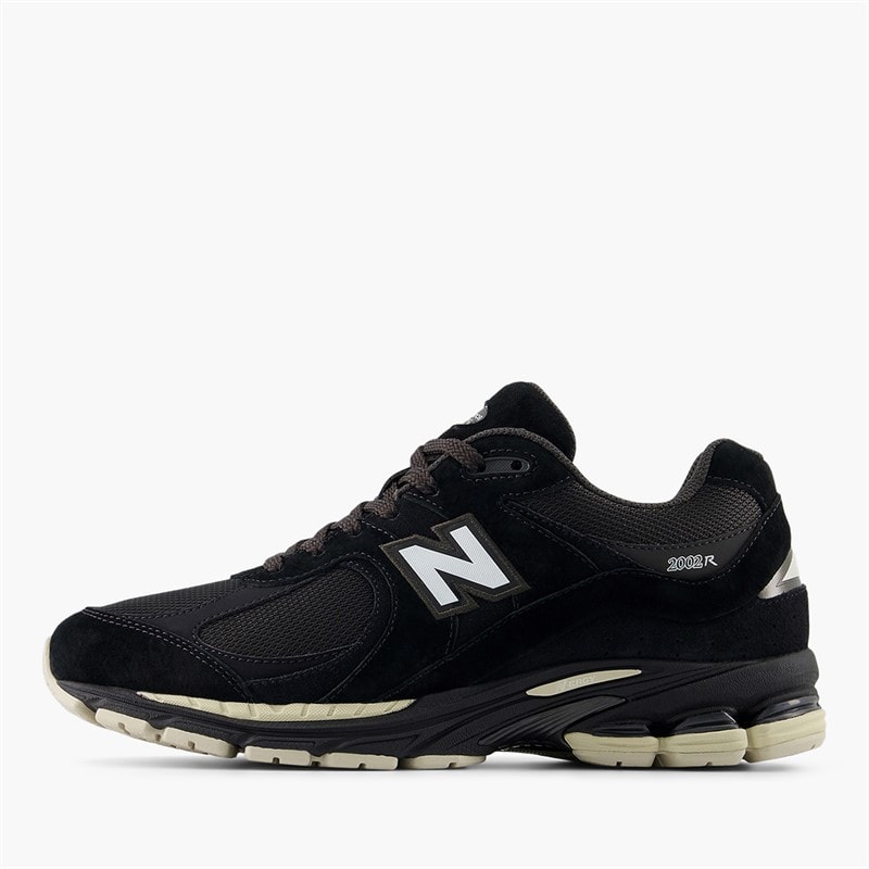 New Balance 2002R Trainers Black/Timber Wolf White - Image 1