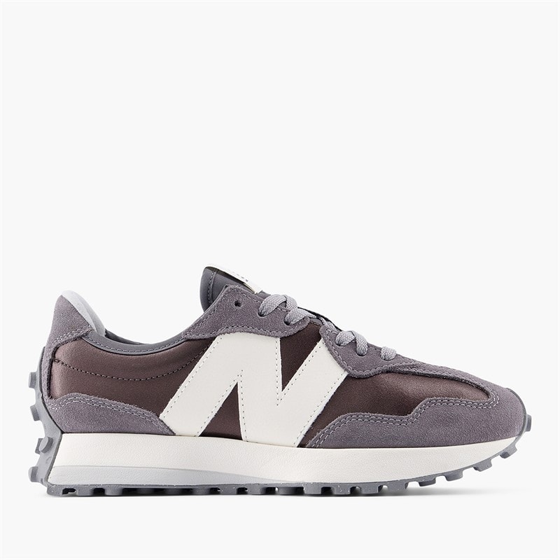 New Balance Womens 327 Trainers Black Metallic/Castlerock