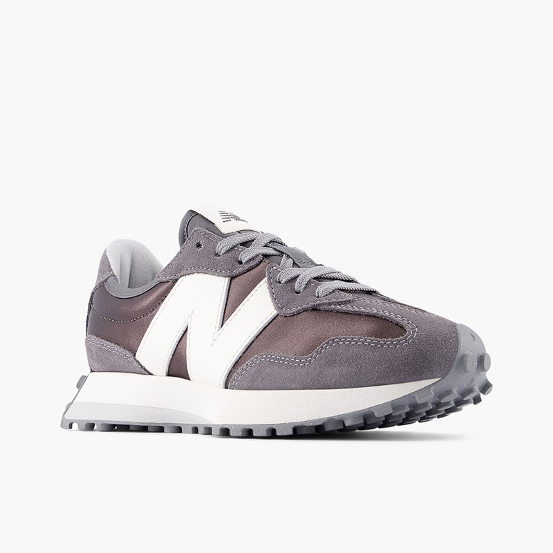 New Balance Womens 327 Trainers Black Metallic/Castlerock - Image 3