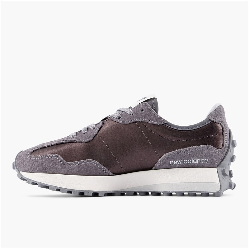 New Balance Womens 327 Trainers Black Metallic/Castlerock - Image 5