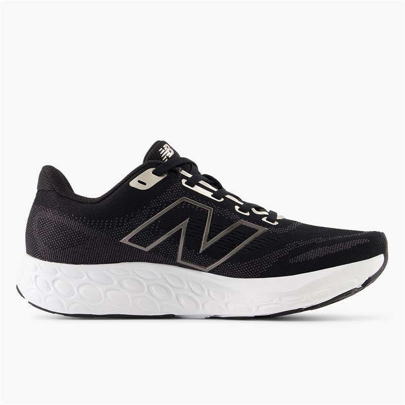 New Balance Womens Fresh Foam 680 V8 Neutral Running Shoes Black/Light Gold/Black Metallic - Image 5