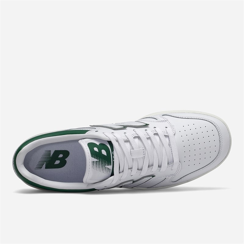 New Balance 480 Trainers White/Green - Image 4