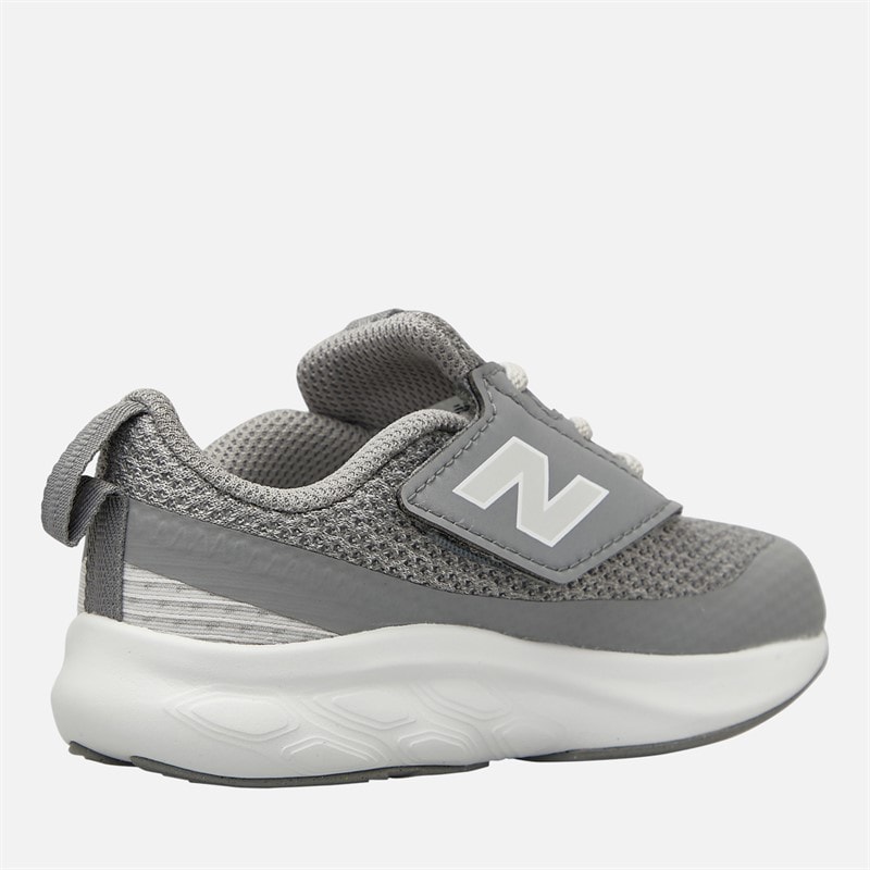 New Balance Infant Fresh Foam 625 New-B Hook And Loop Neutral Running Shoes Grey/White - Image 5