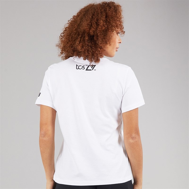 New Balance Womens London Edition Graphic T-Shirt White - Image 2