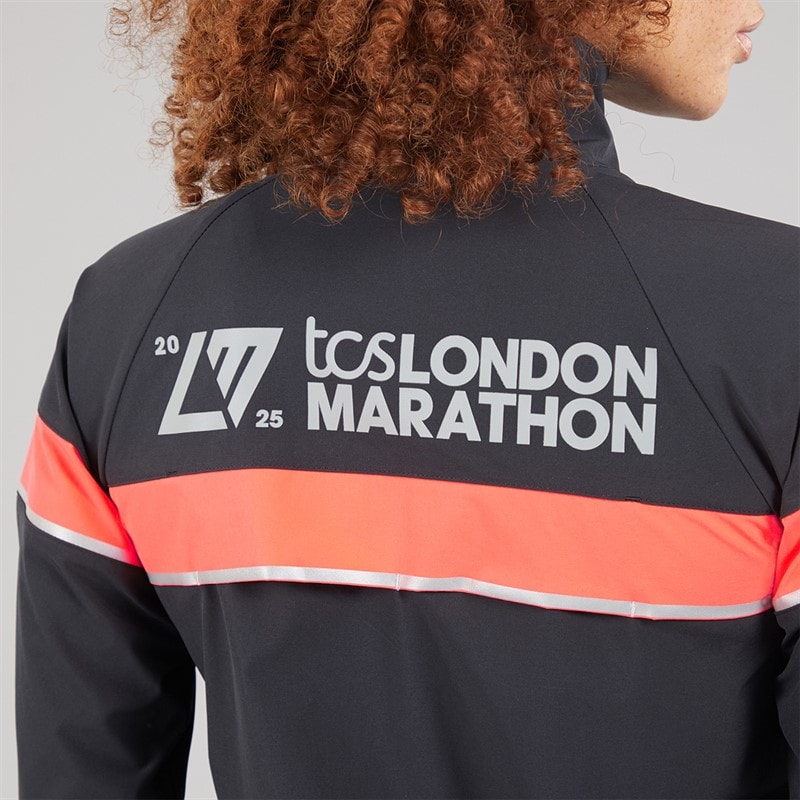 New Balance Womens London Edition Marathon Running Jacket Black - Image 5