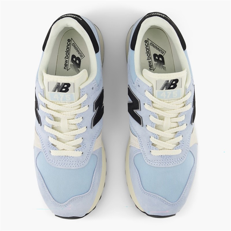 New Balance 475 Trainers Light Chrome Blue/Black/Linen - Image 4