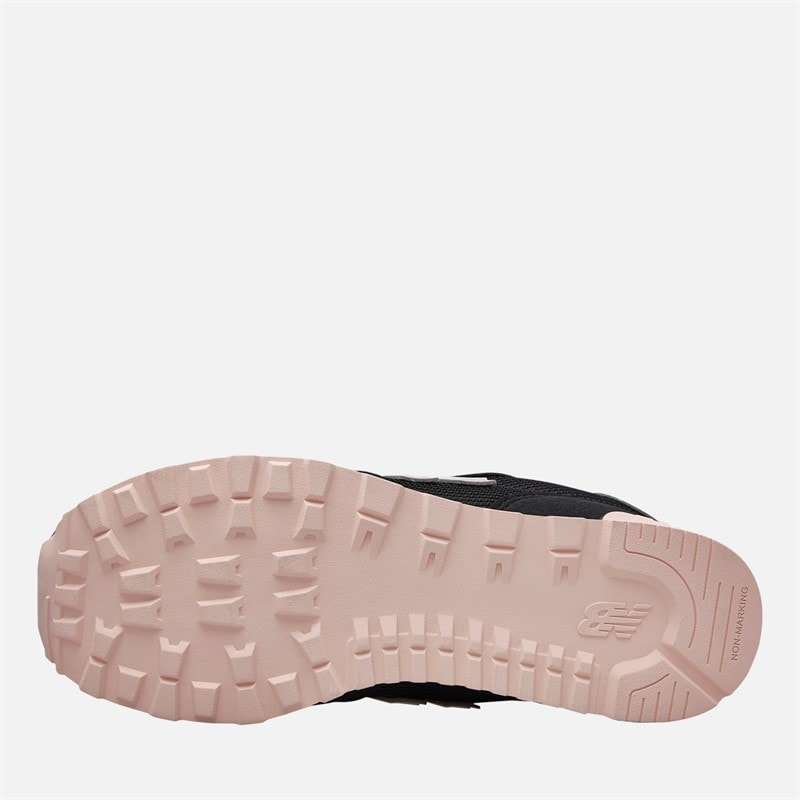 New Balance Junior Girls 515 Lace Trainers Black/Pink - Image 2