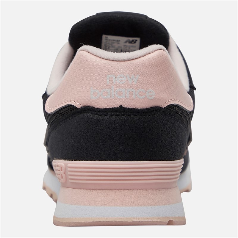 New Balance Junior Girls 515 Lace Trainers Black/Pink - Image 3