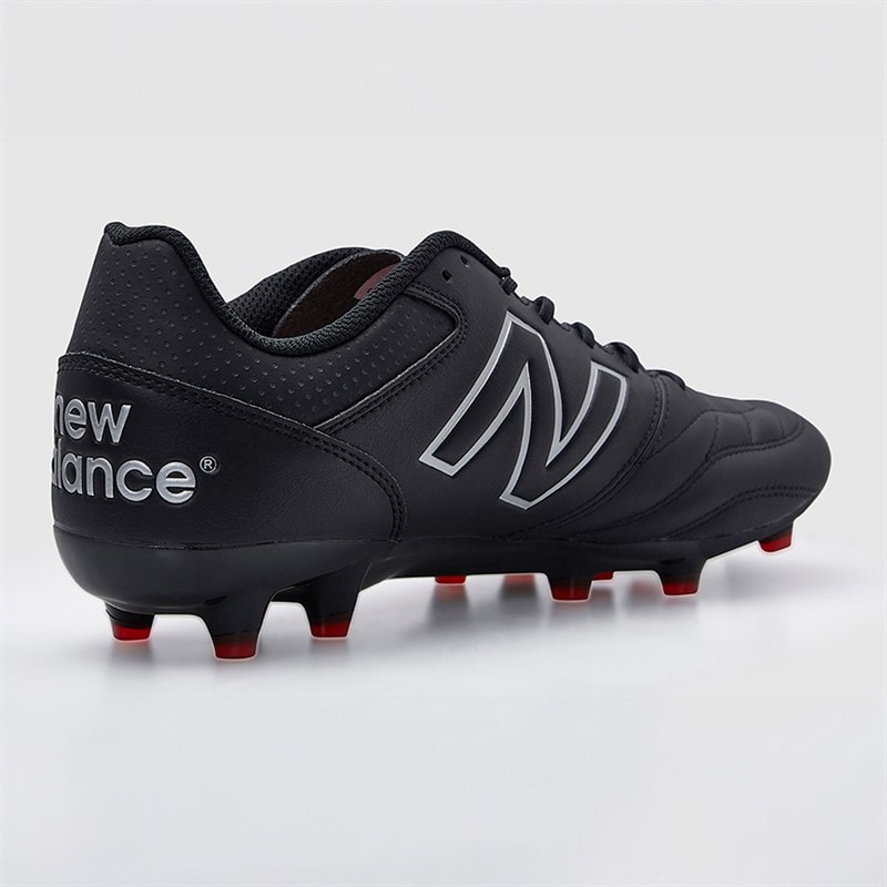 New Balance 442 V2 Team FG Firm Ground Football Boots Black/Silver/Red - Image 5