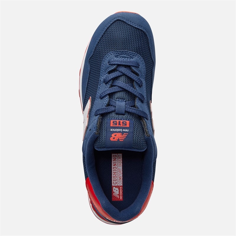 New Balance Junior 515 Lace Trainers Navy/True Red - Image 4