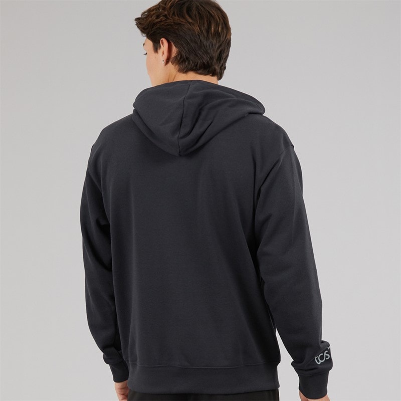 New Balance Mens London Edition Finisher Graphic Hoodie Black - Image 2