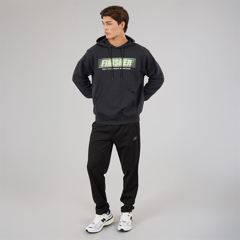 New Balance Mens London Edition Finisher Graphic Hoodie Black - Image 3