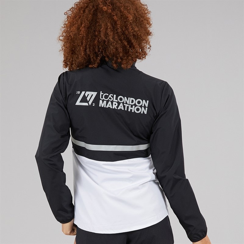 New Balance Womens London Edition Marathon Surplus Running Jacket Black/Multi - Image 2