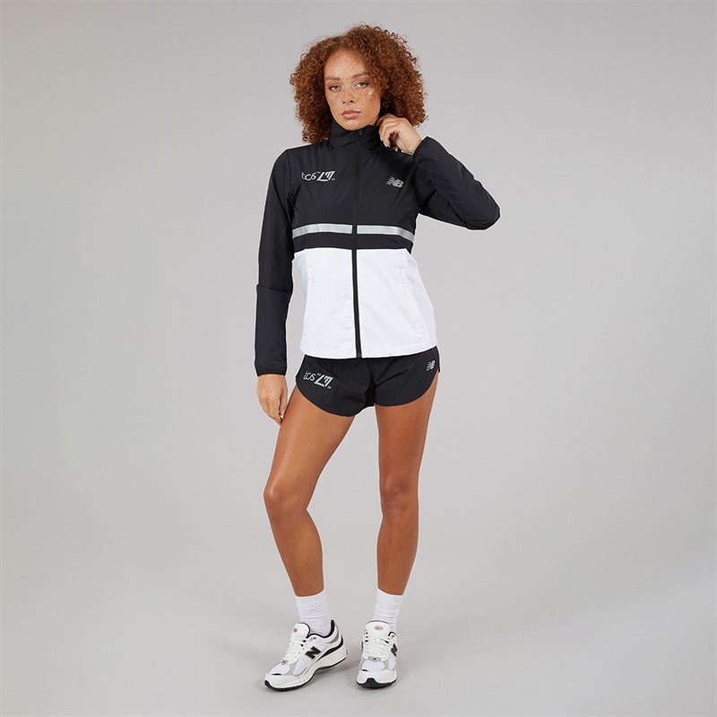 New Balance Womens London Edition Marathon Surplus Running Jacket Black/Multi - Image 4