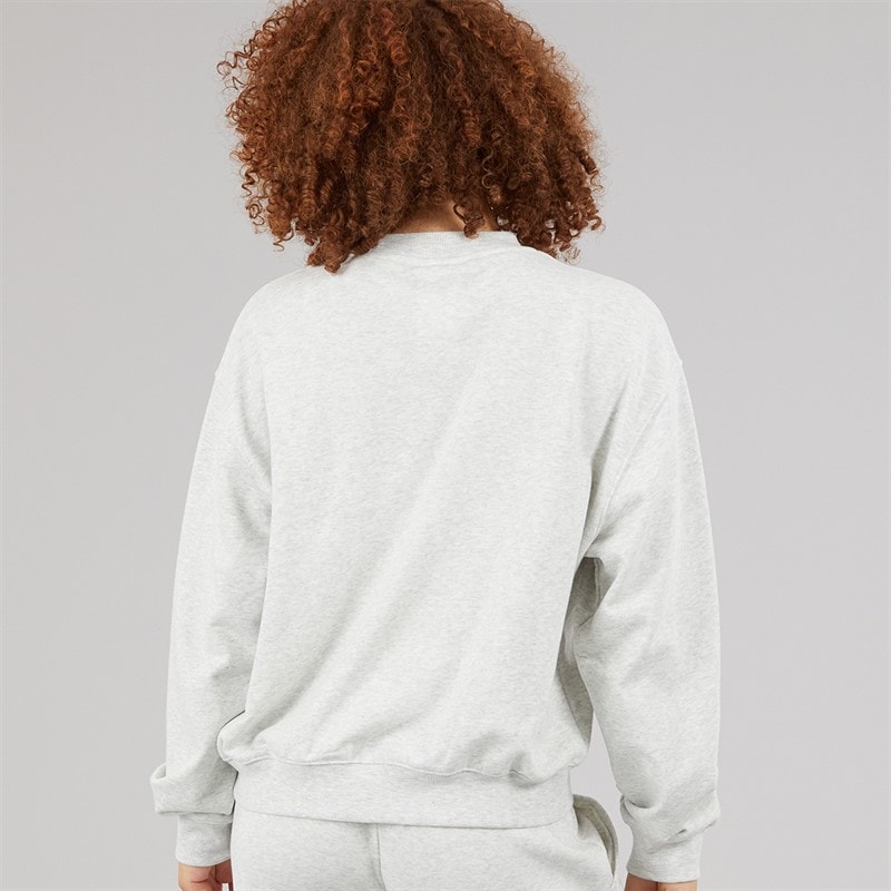 New Balance Womens Sport Essentials Sweatshirt Ash Heather - Image 2
