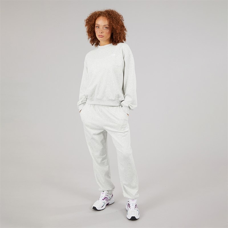New Balance Womens Sport Essentials Sweatshirt Ash Heather - Image 3
