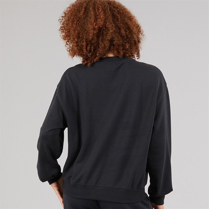 New Balance Womens Sport Essentials Sweatshirt Black - Image 3