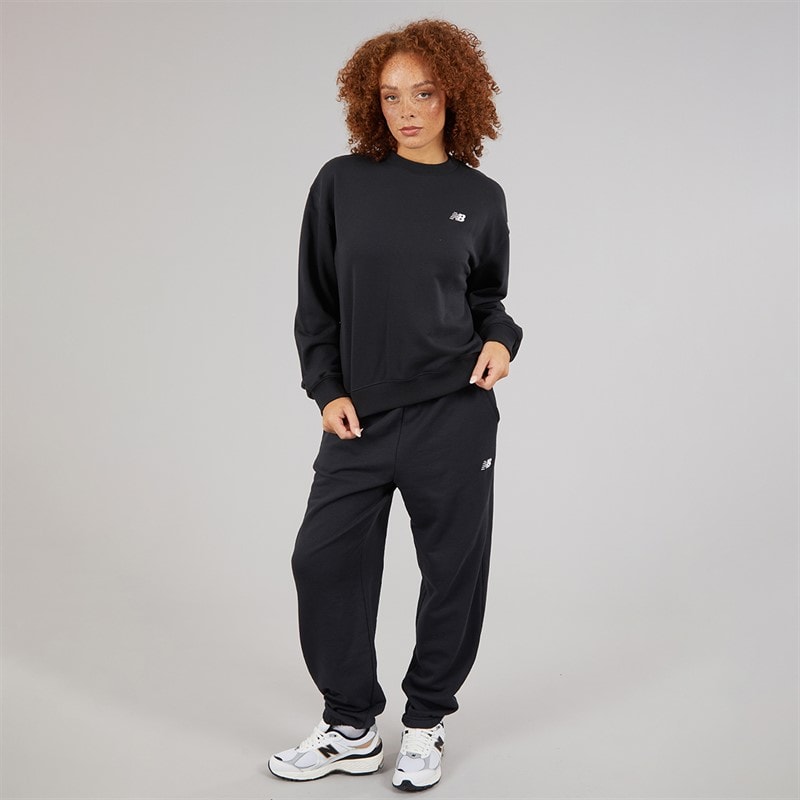 New Balance Womens Sport Essentials Sweatshirt Black - Image 4