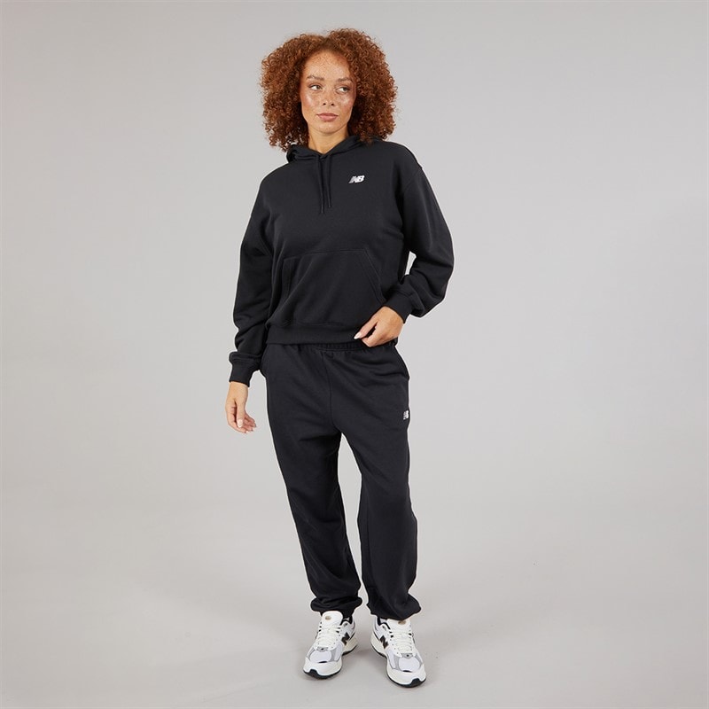 New Balance Womens Sport Essentials Hoodie Black - Image 3