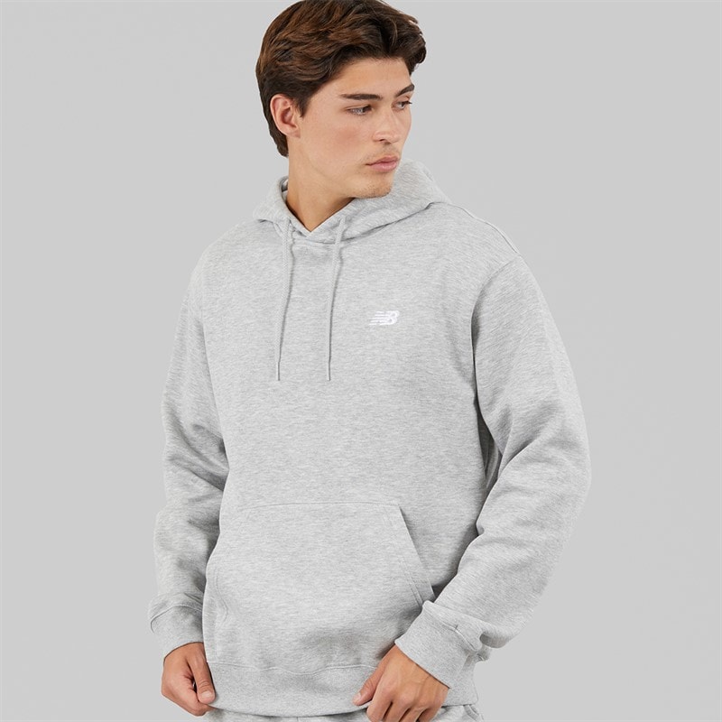 New Balance Mens Sport Essentials Fleece Hoodie Athletic Grey Heather