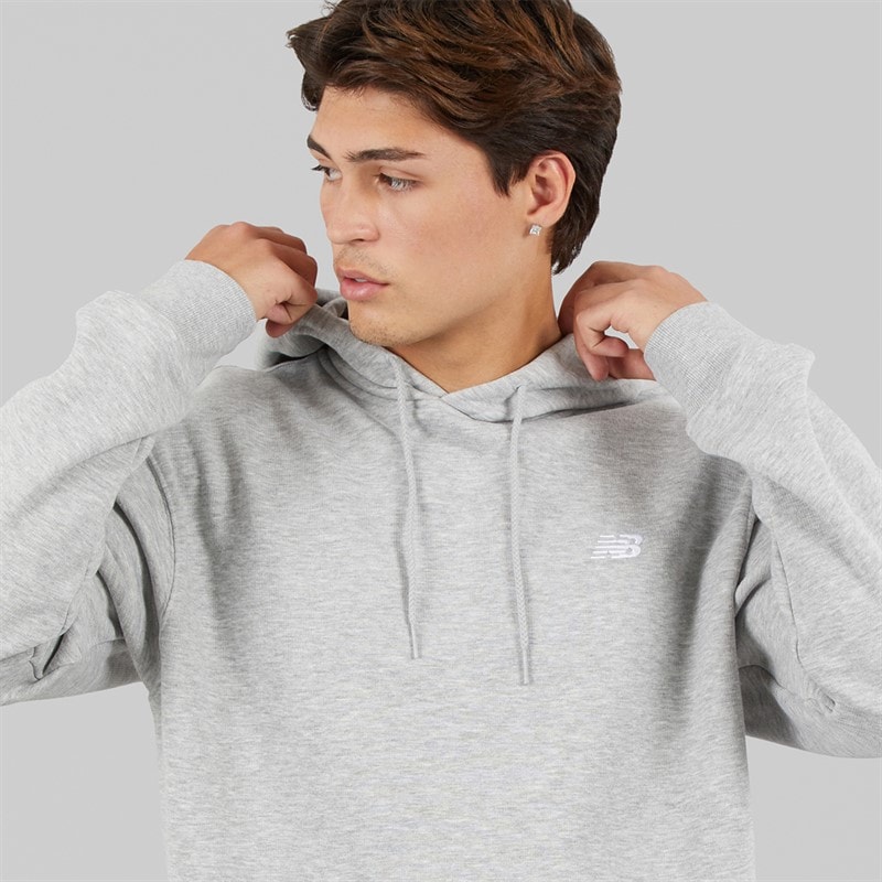 New Balance Mens Sport Essentials Fleece Hoodie Athletic Grey Heather - Image 3