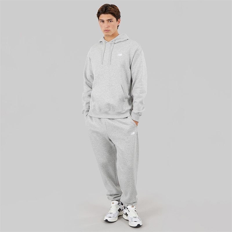 New Balance Mens Sport Essentials Fleece Hoodie Athletic Grey Heather - Image 4