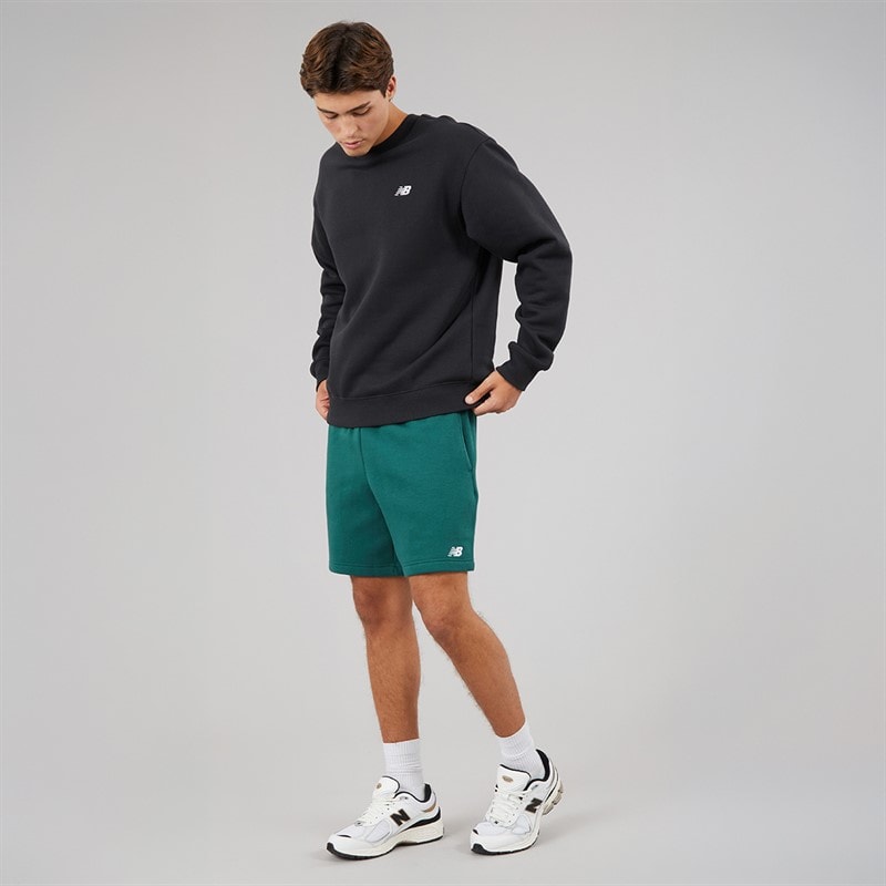 New Balance Mens Sport Essentials Shorts Medusa Green - Image 3