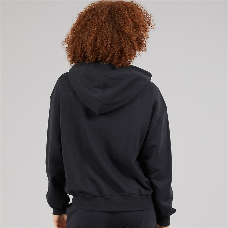 New Balance Womens Sport Essentials Full Zip Hoodie Black - Image 2