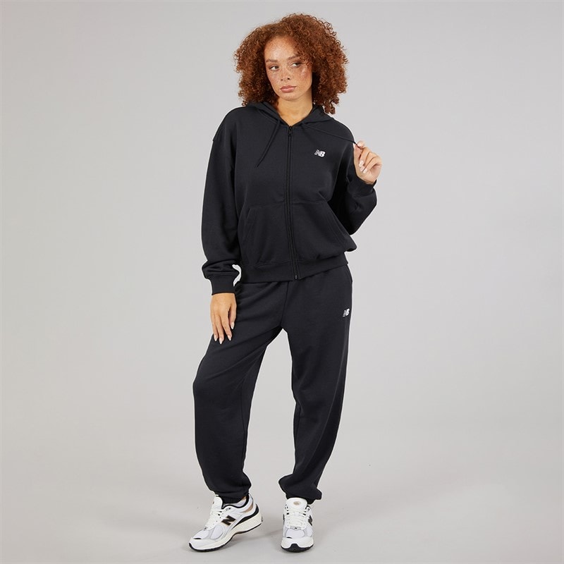 New Balance Womens Sport Essentials Full Zip Hoodie Black - Image 4