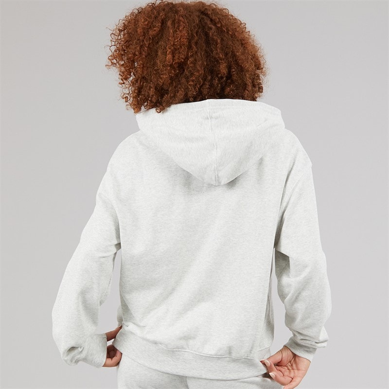 New Balance Womens Sport Essentials Hoodie Ash Heather - Image 2