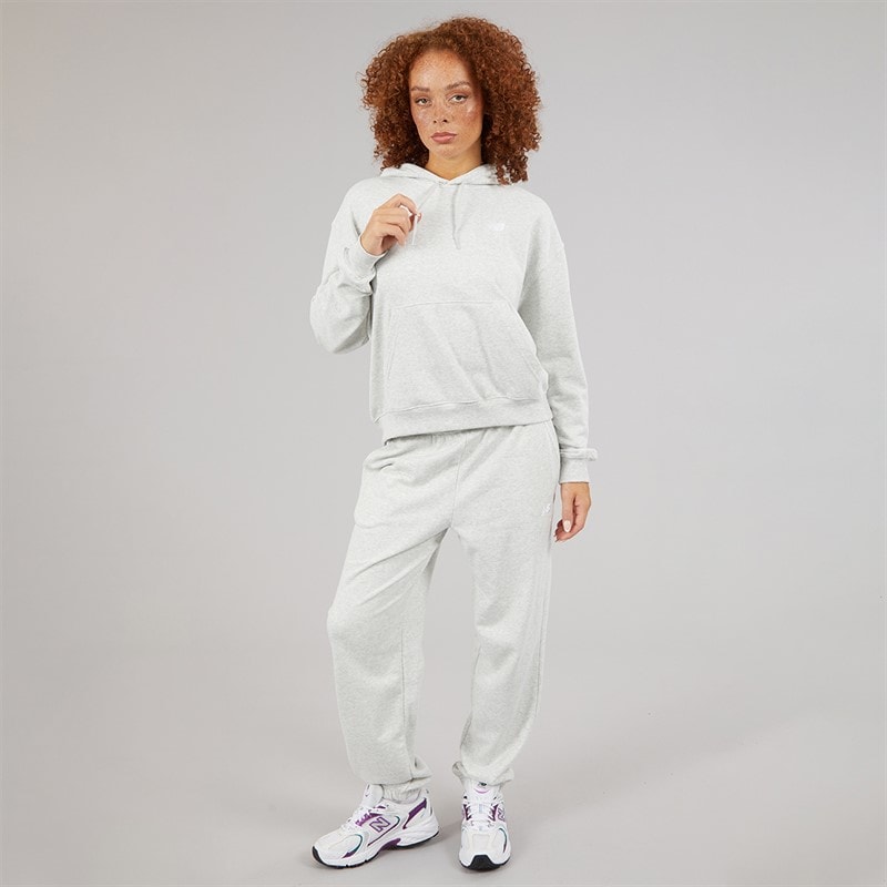 New Balance Womens Sport Essentials Hoodie Ash Heather - Image 4