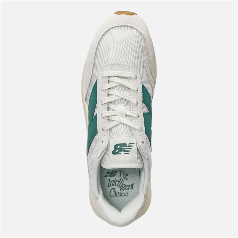 New Balance 370 Trainers Sea Salt/New Spruce - Image 4